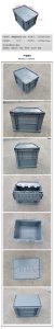 两翻盖物流箱 400*300*280